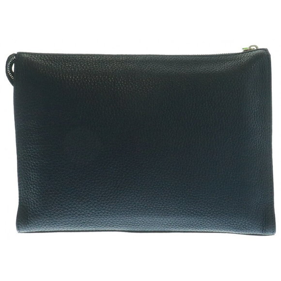 Fendi Clutch Black Bag Green Leather Monster - Picture 1 of 5